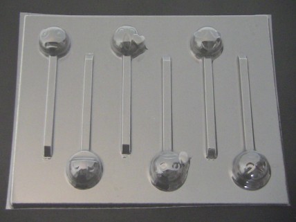 563sp Emoji Face Chocolate Candy Candy Lollipop Mold
